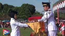 Meski Tidak Kuat Berdiri, Camat Tanjung Morawa Sukses dan Lancar Menjalankan Tugas Sebagai Inspektur Upacara RI ke-81 di Lapangan Peston