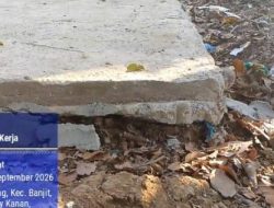 Pembangunan Rabat Beton Disinyalir Dikerjakan Asal Asalan, DPC BPAN Siap Laporkan Ke Inspektorat dan APH