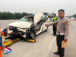 Kecelakaan Maut di Tol Medan–Tebing Tinggi KM 66, Penumpang Innova Tewas