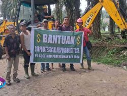PT. Socfindo Aek Loba Dukung Infrastruktur Warga melalui Perbaikan Jalan dan Jembatan Penghubung antar Desa